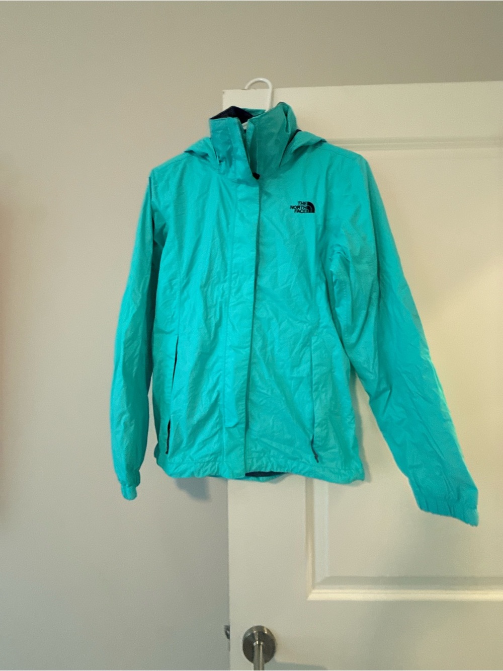 The North Face Women's Teal Hooded Shell Jacket
